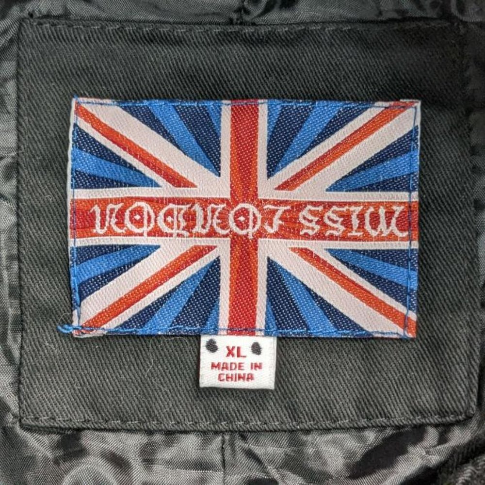 Miss London Woman's Jacket, Black, Juniors Size XL, Zip Up - Picture 7 of 8